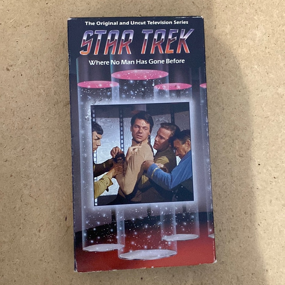 Star Trek where no man has gone before VHS tape